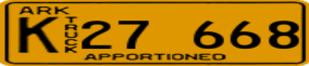 Trailer License Plate